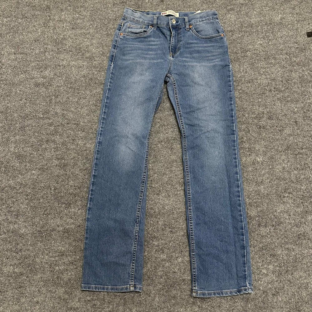 Levi's Jeans Boys Size 18 REG W29 L31 Blue Performance 514 Straight Viscose
